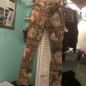 SOLD Roberto Cavalli metallic print jeans